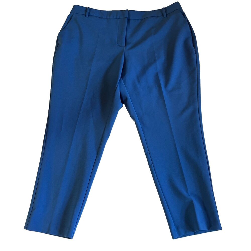 Vince Camino Classic Ankle Pants Women’s 16W Blue Tapered Pockets Career Stretch